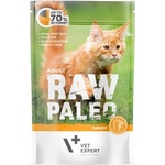 VetExpert Raw Paleo Cat Adult Turkey - пауч за пораснали котки, без зърно, с пуешко месо, 100 гр, Vet Expert - Полша