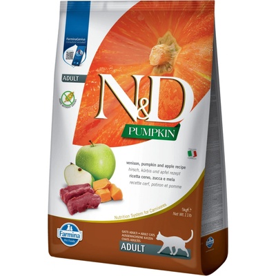 N&D Pumpkin Adult Cat Grain Free Venison & Apple 5 kg