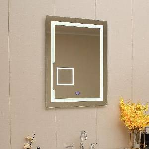 Inter Ceramic Огледало за баня, правоъгълно, 60/80, с led осветление и нагревател против изпотяване (icl 1899)