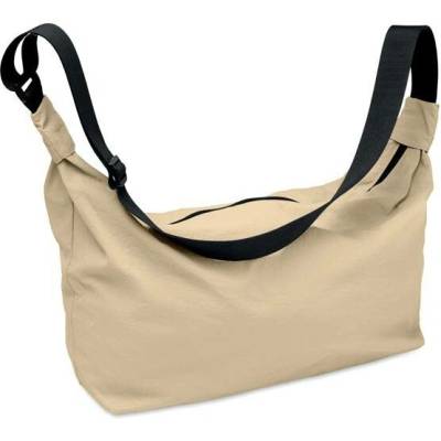 Nylonová crossbody taška hnedá Khaki
