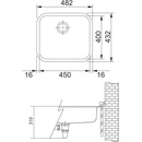 Image 1 of Franke Sottotop GAX 110-45 (122.0021.440)