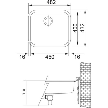 Image 1 of Franke Sottotop GAX 110-45 (122.0021.440)