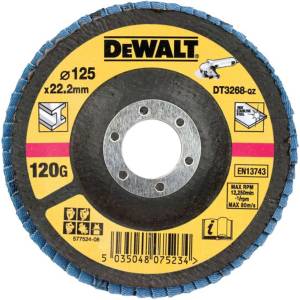 DEWALT - Ламелен шлифовъчен диск, P120, диаметър 125 мм DT3268 (DT3268)