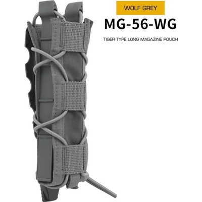 Wosport Tiger type molle na dlouhé zásobníky MP5 šedá