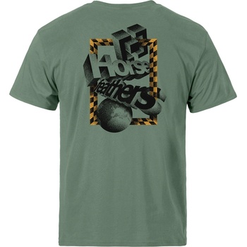 Horsefeathers Тениска Blocks - iceberg green Horsefeathers | Zelen | МЪЖЕ | M