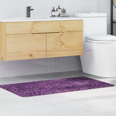 vidaXL Килимче за баня с антихлъзгаща повърхност Лилаво 70 x 120 cm ПП (4019852)