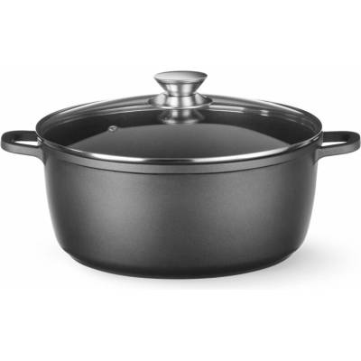 HENDI Hrnec s nepřilnavou povrchovou úpravou, 9L, Černá, 405x332x(H)138mm