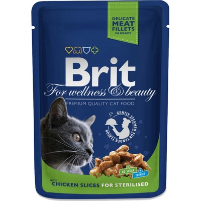 Brit Premium Cat Sterilised Chicken 100 g