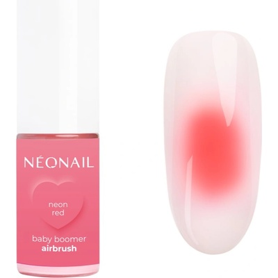 NEONAIL Baby Boomer Airbrush цветна пудра за нокти цвят Neon Red 5 гр
