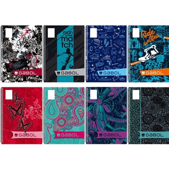 Image 1 of Габол Gabol ГАБОЛ Gabol Тетрадка 60 листа Малък формат , спирала