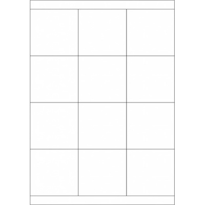 Print etikety 70x67.7mm biele