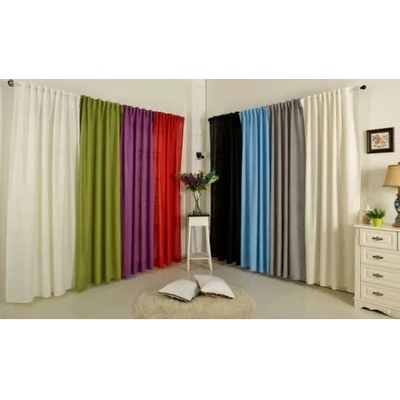 Дрейпари БГ Натурална завеса имитираща лен, с размер 245x140см. (височина x ширина в опънато състояние) подходяща за поставяне на тръбен корниз или релса