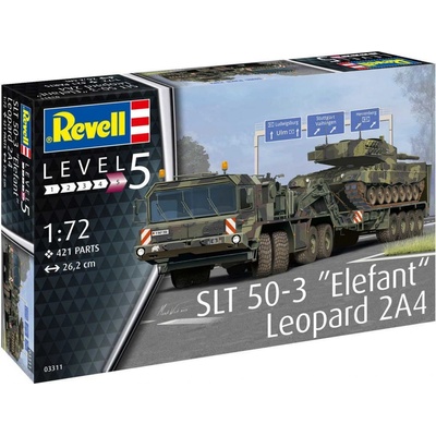 Revell Plastic Modelkit military 03311 SLT 50-3 Elefant + Leopard 2A4 18-03311 1:72