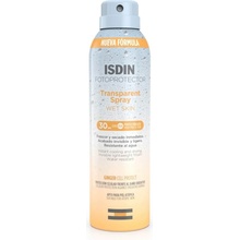 ISDIN Transparent Spray Wet Skin transparentný sprej na opaľovanie SPF30 250 ml