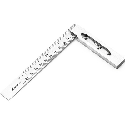 Shinwa Nerezový uholník s robustnou nerezovou základňou 130 mm 7557