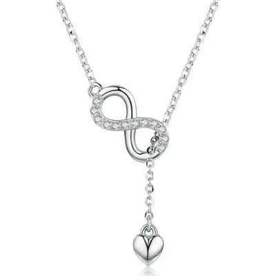 Majya Stříbrný řetízek s přívěskem AIMY 10920