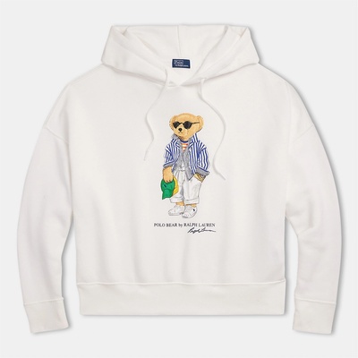 Ralph Lauren Суичър POLO RALPH LAUREN Bear Fleece Hoodie - WHITE