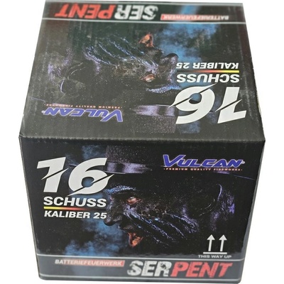 Kompaktný ohňostroj Serpent 16 ran 25 mm