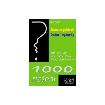 1000 riešení č. 5-6 - Zdravotné poistenie - novela