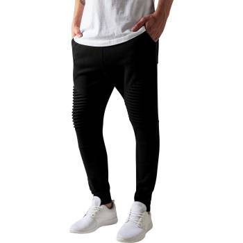 Urban Classics Мъжко долнище в черно Urban Classics Pleat Sweatpants UB-TB1415-00007 - Черен, размер M