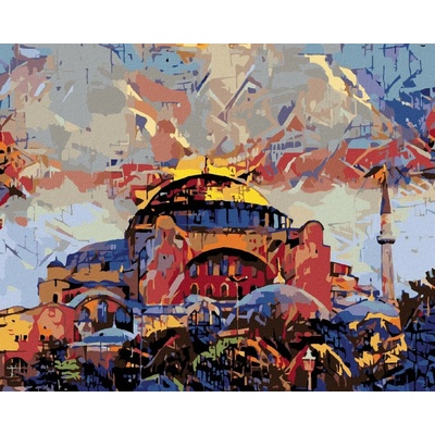 Zuty Malování Podle Čísel Muzeum Hagia Sophia V Istanbulu 80 x 100 Cm Plátno 8596530104629