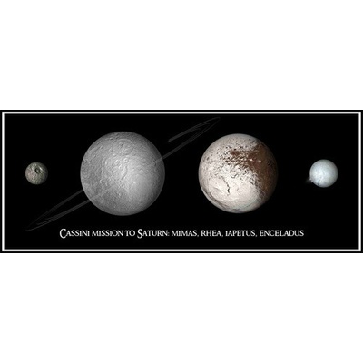 (C) 3D pohľadnica panoráma Mission to Saturn