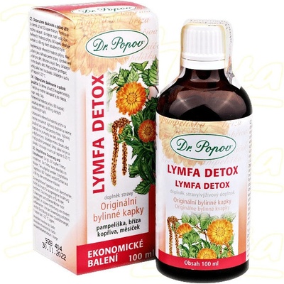 Dr. Popov Bylinné kapky Lymfa Detox 100 ml