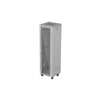 Lanberg Rack Cabinet 19 Free-Standing 42U/600X600 (FlAT Pack) With Glass Door (FF01-6642-12SL)