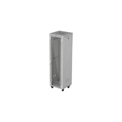 Lanberg Rack Cabinet 19 Free-Standing 42U/600X600 (FlAT Pack) With Glass Door (FF01-6642-12SL)