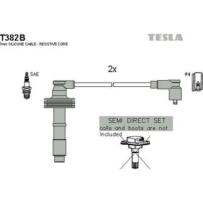 Sada zapaľovacích káblov TESLA T382B