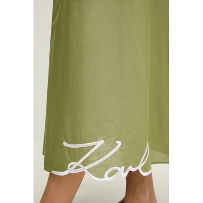 KARL LAGERFELD Памучна рокля Karl Lagerfeld (A2W46009)