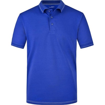 James & Nicholson JN 569 pánske žerzejové elastické polo modrá