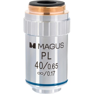 MAGUS Планахроматичен обектив с корекция до безкрайност MAGUS MP40 40x/0, 65 ∞/0, 17 (85239)
