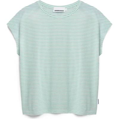 Armedangels Дамска тениска ARMEDANGELS Women's Slub Jersey Stripe T-shirt - Oatmilk / Foam - размер XXL (916-6596-0416)