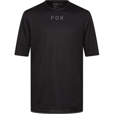 FOX Racing Мъжка фланелка с къс ръкав за колоездене Fox racing Ranger S/S Jersey Wordmark Cycling jersey - Black (056-3673-0112)
