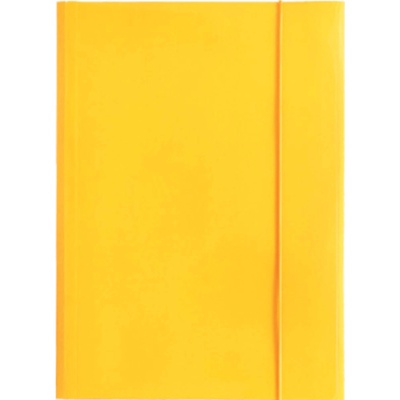 Optima Папка с ластик Optima, 3 капака, картон, жълта (26806-А-ЖЪЛТ)