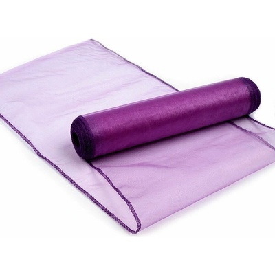 Organza šíře 21 cm NÁVIN - 8 hnědá kávová