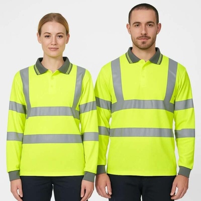 Portwest Polokošile S277 HiVis dlouhý rukáv reflexní Žlutá 2XL
