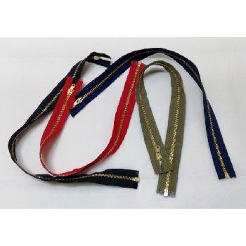 Zip mosazný 70 cm