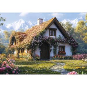 Dino - Puzzle Cottage in the valley - 100 piese