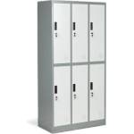 Carmen Метален шкаф Carmen CR-1243 K LUX - сив+тъмносив