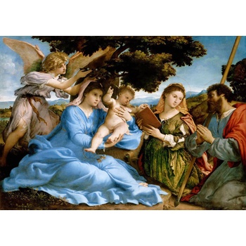 Enjoy - Puzzle Madonna and Child with Saints Catherine and Thomas - 1 000 piese