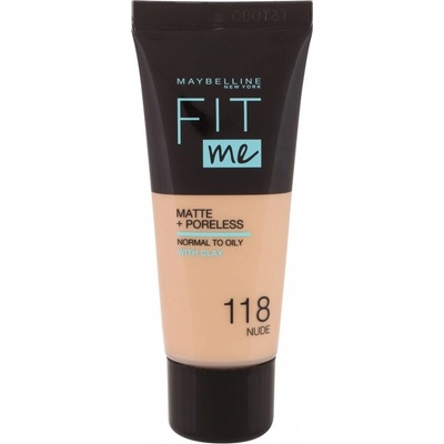 Maybelline Fit Me Make-up Matte + Poreless make-up 118 nude 30 ml