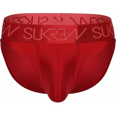 Slipy Sukrew Classic Brief Liberty Redčervené pánske slipy