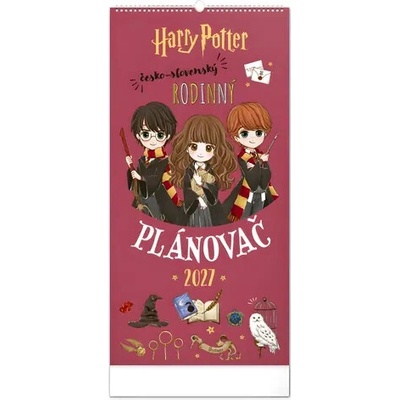 NOTIQUE Rodinný plánovací Harry Potter / Nástenný / 21 × 42 cm 2027