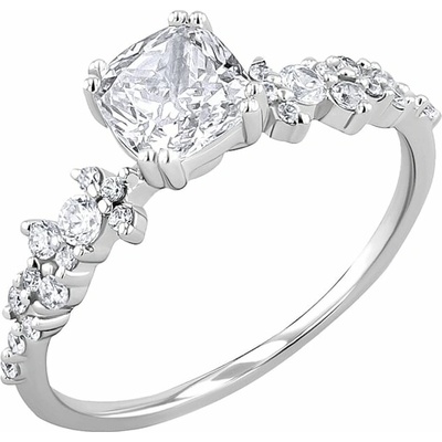 Eppi Zásnubní prsten s moissanitem a lab grown diamanty Alys R46209