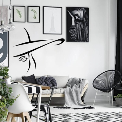 NSPIO Šablona na malování - Dáma v klobouku rozmery 120x90 cm – Sleviste.cz