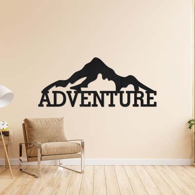 Vyrezávaný drevený obraz na stenu hory - ADVENTURE 4406 HDF0406