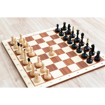 Shakhmaten magazin Шахматен комплект „Чешка клубовка Оригинал с махагонова шахматна дъска