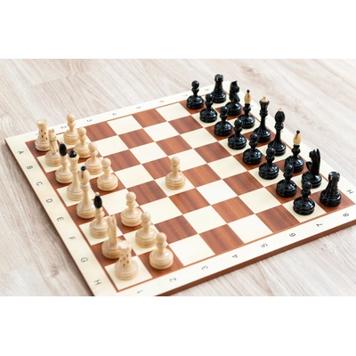 Shakhmaten magazin Шахматен комплект „Чешка клубовка Оригинал с махагонова шахматна дъска